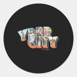 Ybor City Florida Fl Classic Round Sticker