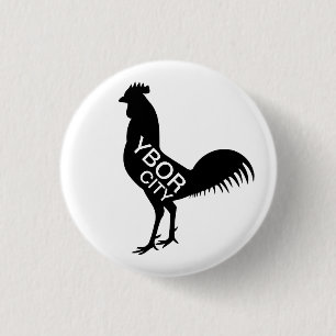 Ybor City Rooster 3 Cm Round Badge