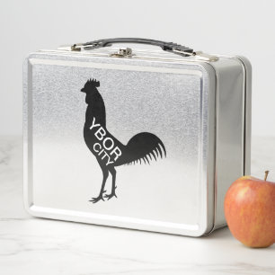 Ybor City Rooster Metal Lunch Box