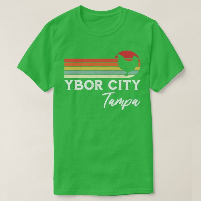 Ybor City Tampa Florida Chicken Lover Souvenir Gif T-Shirt (Design Front)