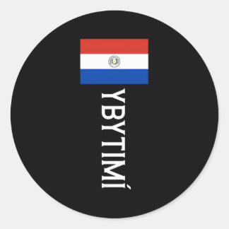 Ybytimã­ Paraguay Flag Emblem Escudo Bandera Crest Classic Round Sticker