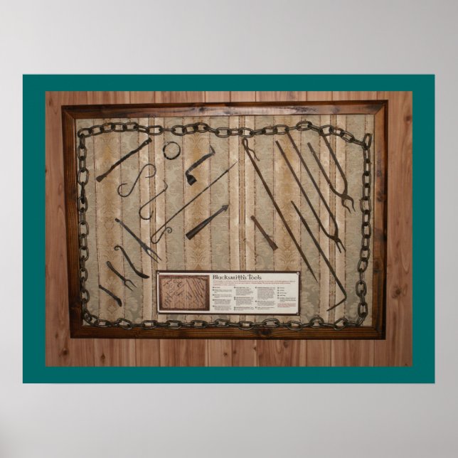 Ye old Blacksmith Tools of the trade Poster (Front)