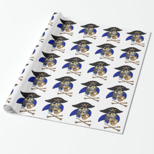 Ye Old Captain Pirate Wrapping Paper