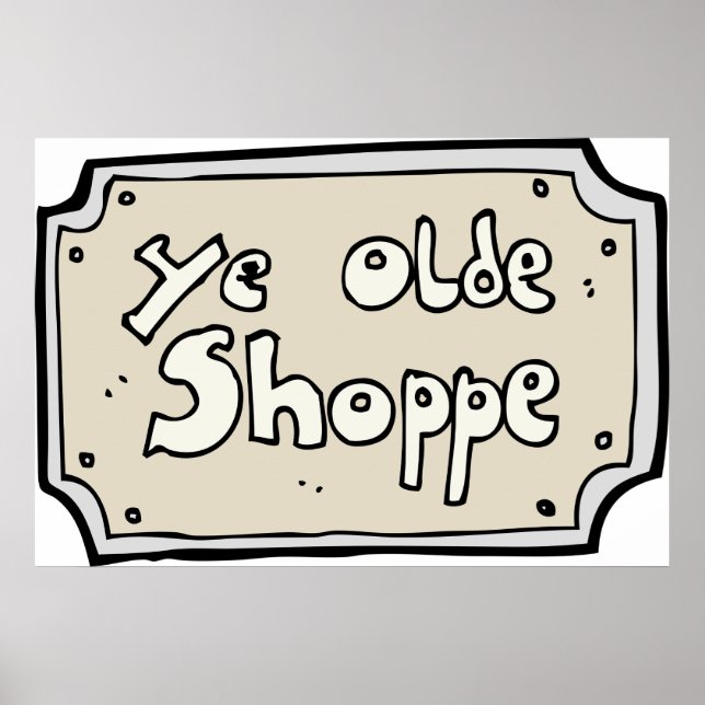 Ye Old Shoppe Sign (Front)