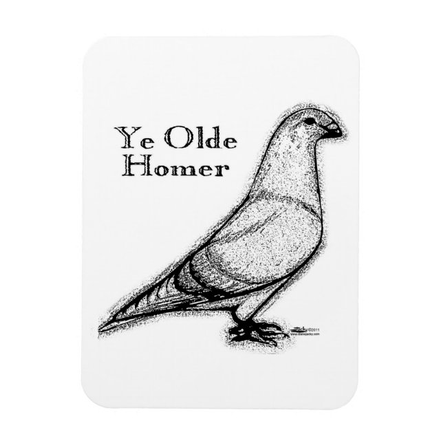 Ye Olde Homer Magnet (Vertical)