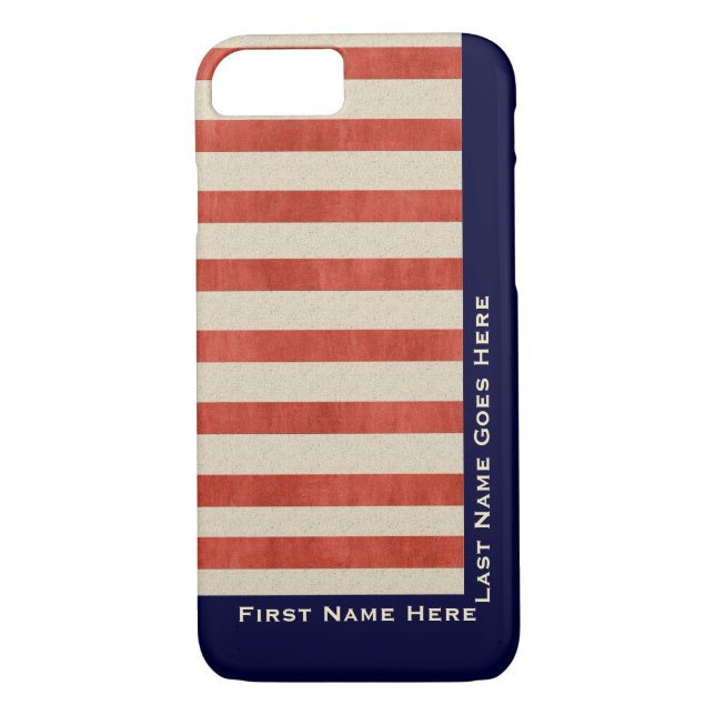 Ye Olde Red, White and Blue (Personalised) Case-Mate iPhone Case (Back)