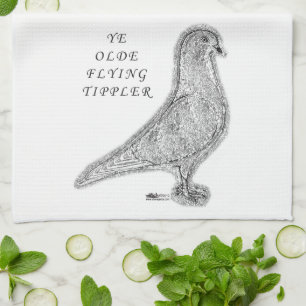 Ye Olde Tippler Pigeon Tea Towel