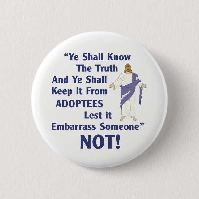 Ye Shall Know 6 Cm Round Badge (Front)