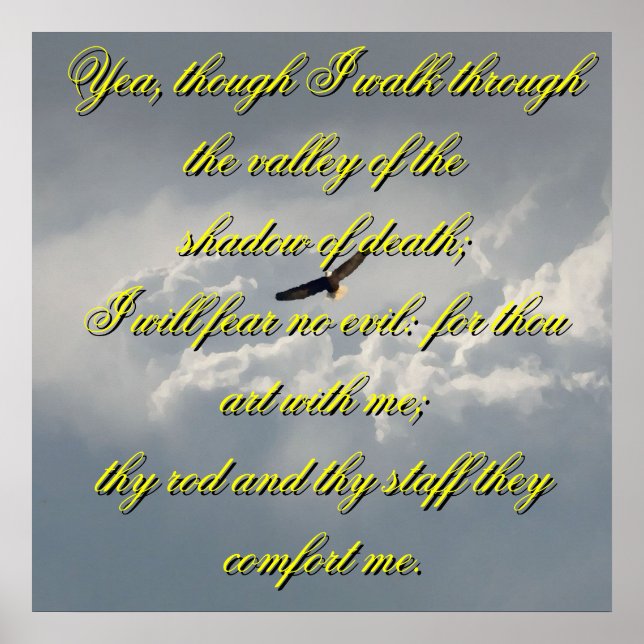 Yea Though I Walk Through The Valley of Death Post Poster (Front)