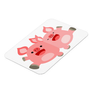 YEAH!! Cute Cartoon Pigs Flexible Magnet