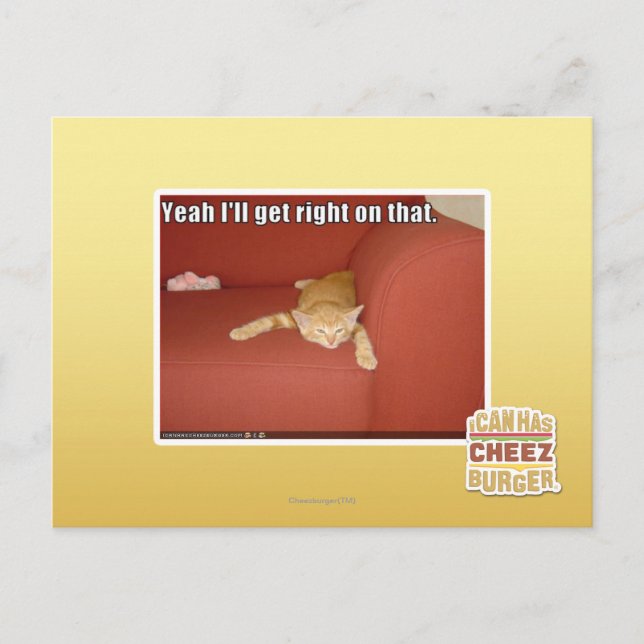 Yeah I'll get right on that. Postcard (Front)