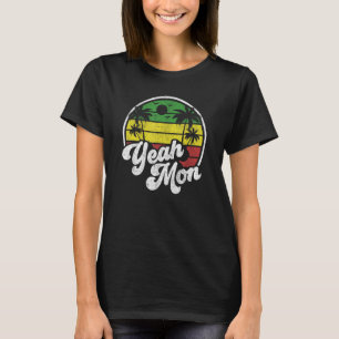 Yeah Mon Vintage Jamaica Reggae Jamaican Vacation T-Shirt