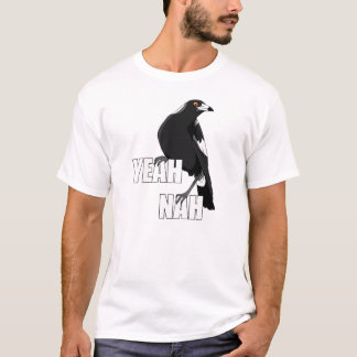 Yeah Nah funny Australian slang magpie men's shirt