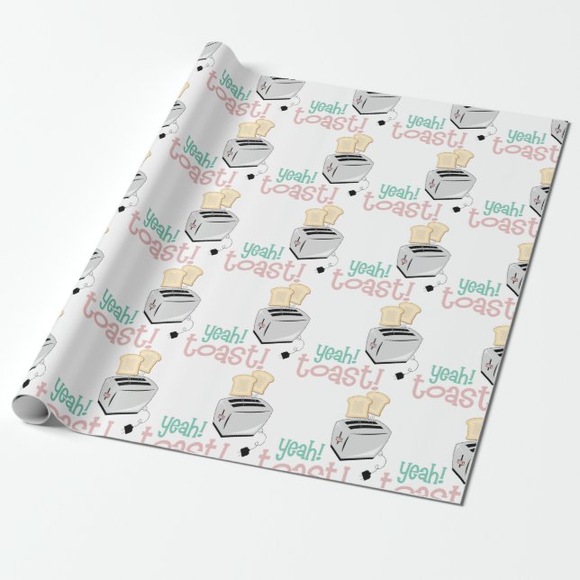 Yeah Toast Wrapping Paper (Unrolled)