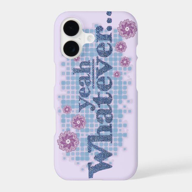 Yeah whatever purple pink case (Back)