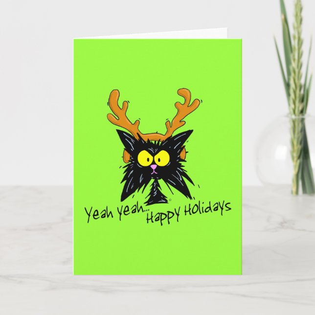 "Yeah Yeah...Happy Holidays" Holiday Card (Front)