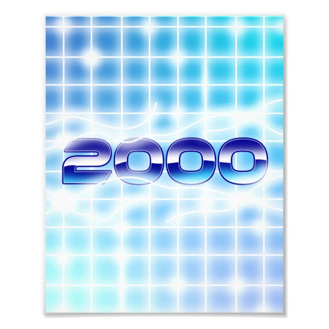 Year 2000 graphic photo print (Front)