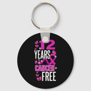 Year Cancer Free For Breast Cancer Awareness Key Ring
