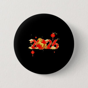 Year Chinese Horse Happy 6 Cm Round Badge