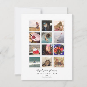 Year Highlights Instagram Photos Photo Card