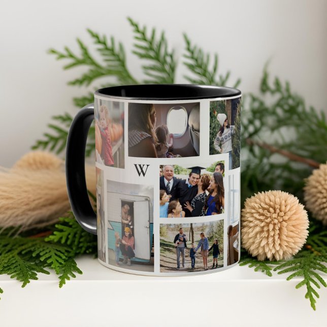 Year in Moments Family Photo Collage Keepsake Gift Mug (Year in Moments Family Photo Collage Keepsake Gift Mug)