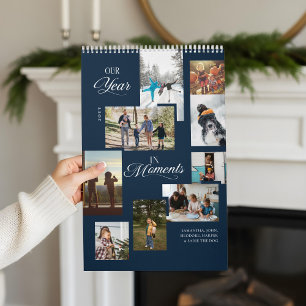 Year in Moments Family Photo Collage Year Review Calendar