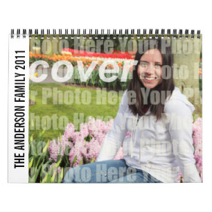 Year in pictures family photo 12 months modern calendar