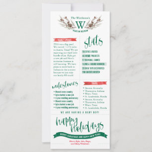 Year in Review Christmas Cards with Photos