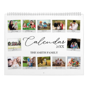 Year In Review Custom Family Memory Calendar
