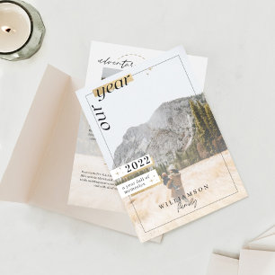 Year in Review Family Photos Year Full of Memories Holiday Card