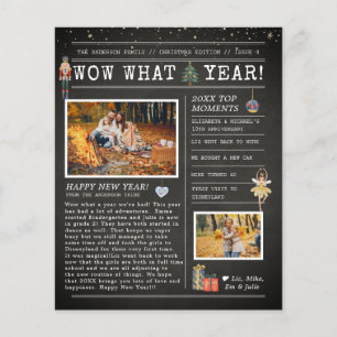Year in Review Letter   Family Christmas Flyer