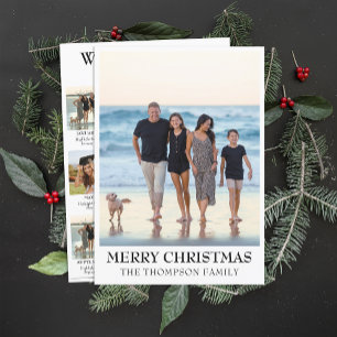 Year In Review What A Year Photo Collage Christmas Holiday Card