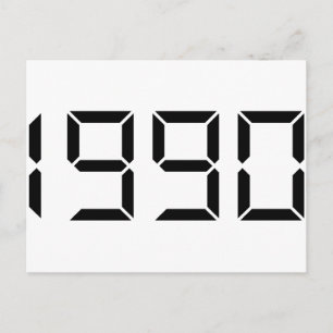 Year of birth - 1990 - Birthday Postcard