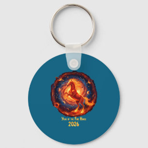 Year Of Fire Horse Chinese Lunar Celestial Key Ring