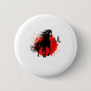 Year Of Horse 2026 Happy Chinese Lunar New Year Ho 6 Cm Round Badge