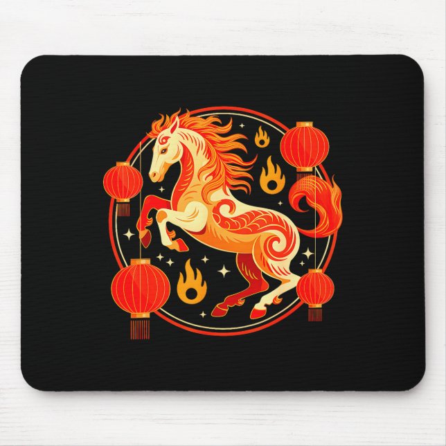 Year Of Horse 2026 Lunar New Year Chinese New Year Mouse Pad (Front)