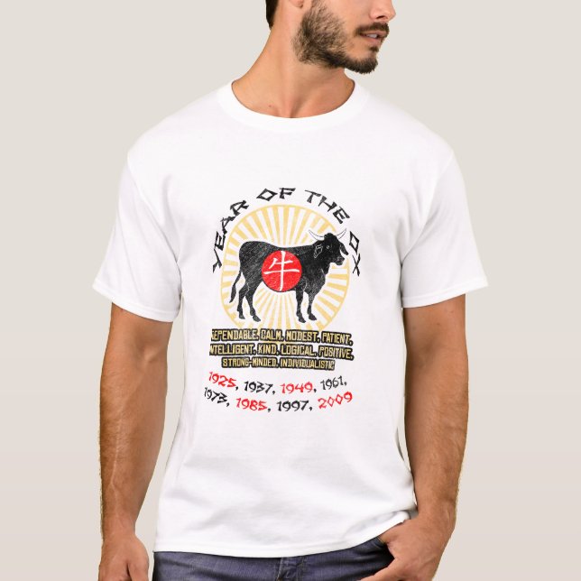 Year of Ox Qualities Basic T-Shirt (Front)