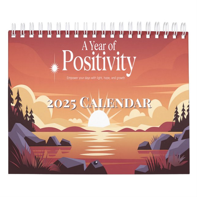 Year of positivity 2025 Motivational Calendar (Cover)