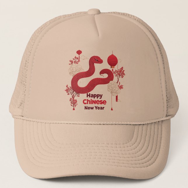 YEAR OF SNAKE  TRUCKER HAT (Front)