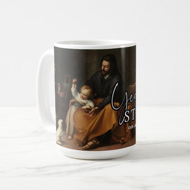 Year of St. Joseph Catholic Religious Commemorate Coffee Mug (Front Left)