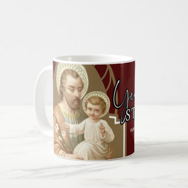 Year of St. Joseph Catholic Religious Commemorate Coffee Mug (Front Left)