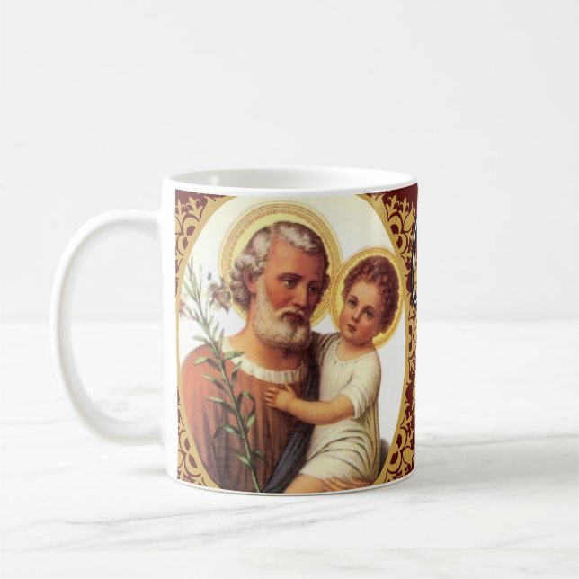 Year of St. Joseph Catholic Religious Commemorate Coffee Mug (Left)
