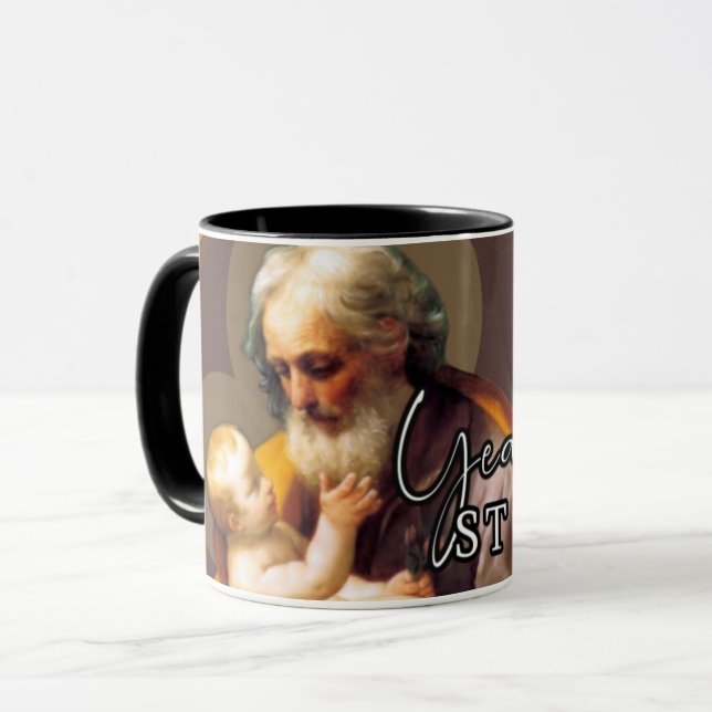 Year of St. Joseph Child Jesus Catholic Religious Mug (Front Left)