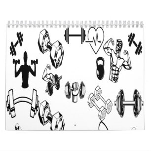 Year of Strength Calendar Veiny Dumbbell Grip