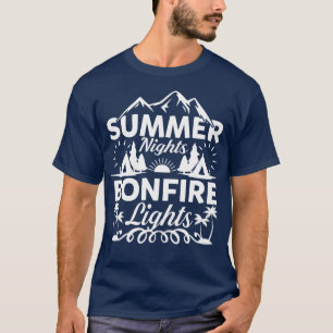 Year of the Campfire Grilling Bon Fires Camper Sum T-Shirt