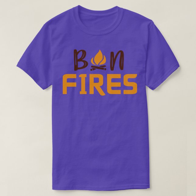 Year of the Campfire Grilling Bon Fires Camper Sum T-Shirt (Design Front)