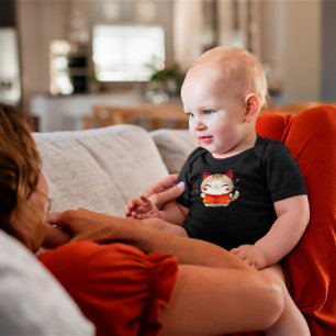 Year of the Cat 2023 Vietnamese New Year, Lil Tess Baby Bodysuit