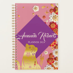 Year Of The Cat 2024 Flowers Planner