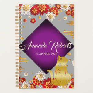 Year Of The Cat 2024 Flowers Planner