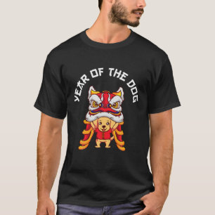Year Of The Dog Chinese Zodiac Lunar New Year Lion T-Shirt
